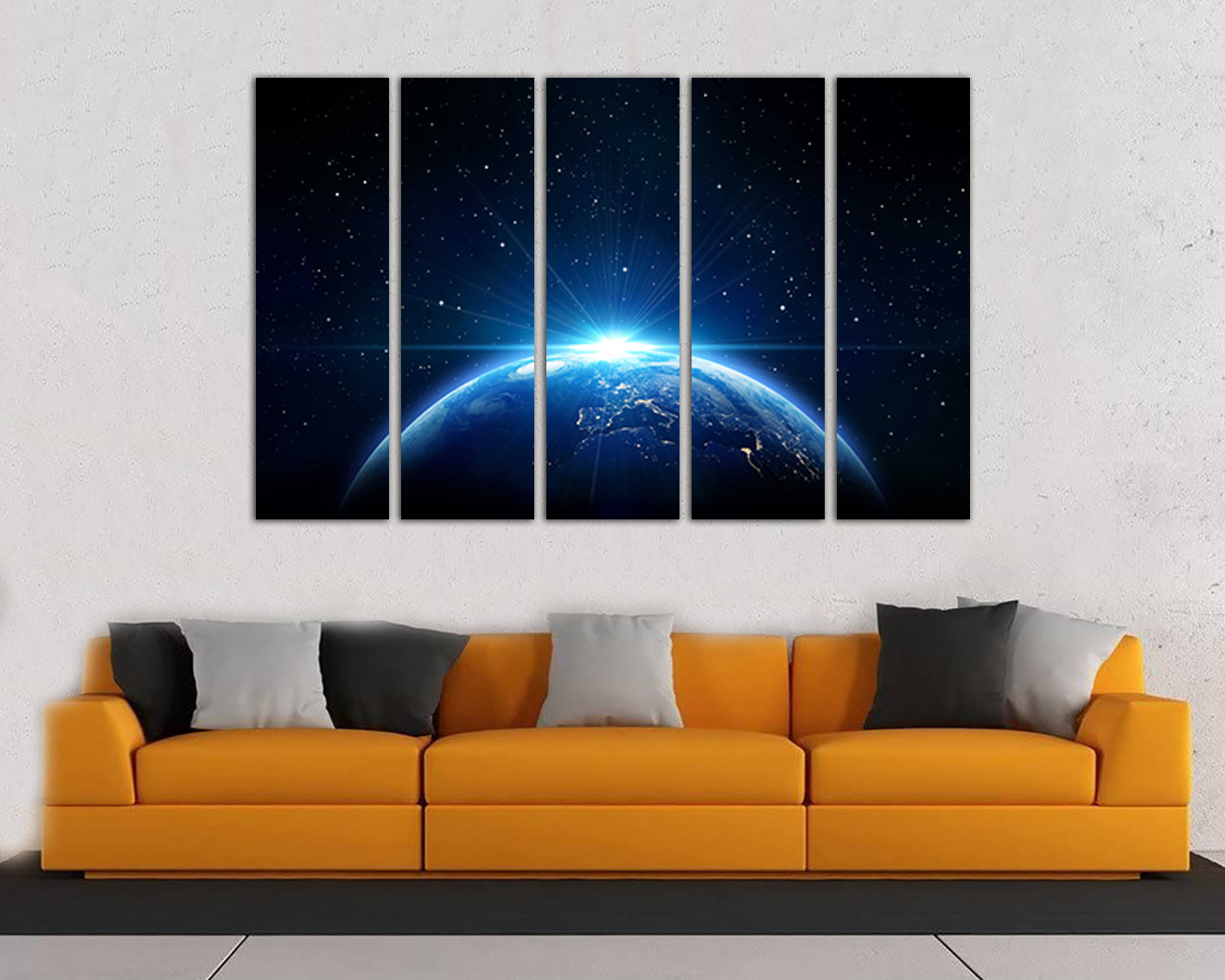 Star print Space canvas Atmosphere decor Universe wall art Cosmic décor
