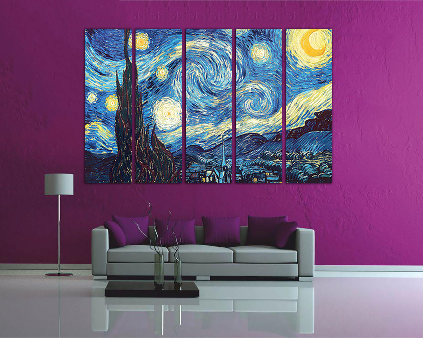 Starry night Van Gogh canvas art works Van gogh wall decor