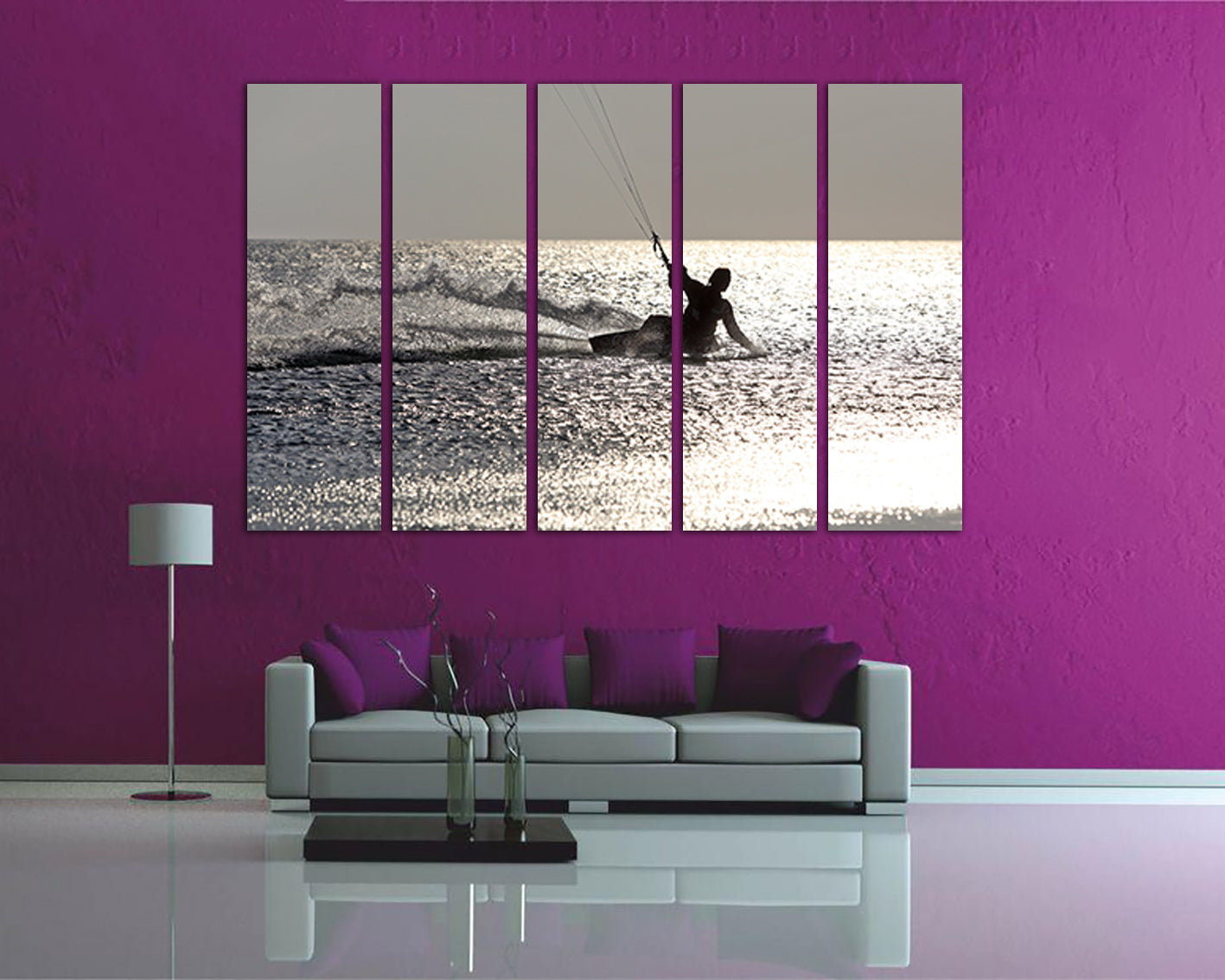 Power kite Surfboard Print on canvas Surfing decor Surfboard wall art Surfboard décor Surf art Wave art sea cheapest Surfboard poster Surfboard photo