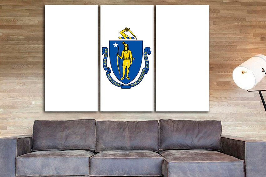 Massachusetts state Print on canvas Massachusetts art Massachusetts photo Massachusetts canvas Massachusetts print Massachusetts flag Photo