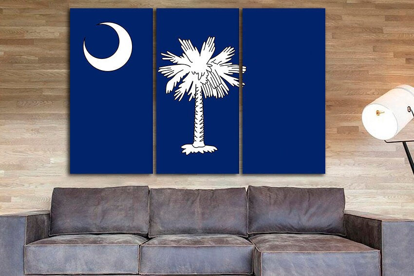 South Carolina state Wall decor South Carolina flag South Carolina art South Carolina decor South Carolina print South Carolina canvas Print