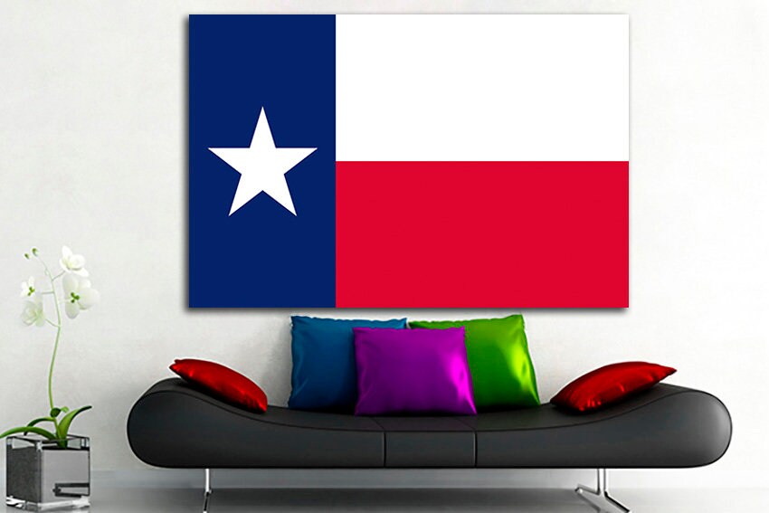 Texas state Art decor Texas flag Texas flag art Texas flag decor Texas flag print Texas flag canvas Flag home decor Lone Star State flag Art