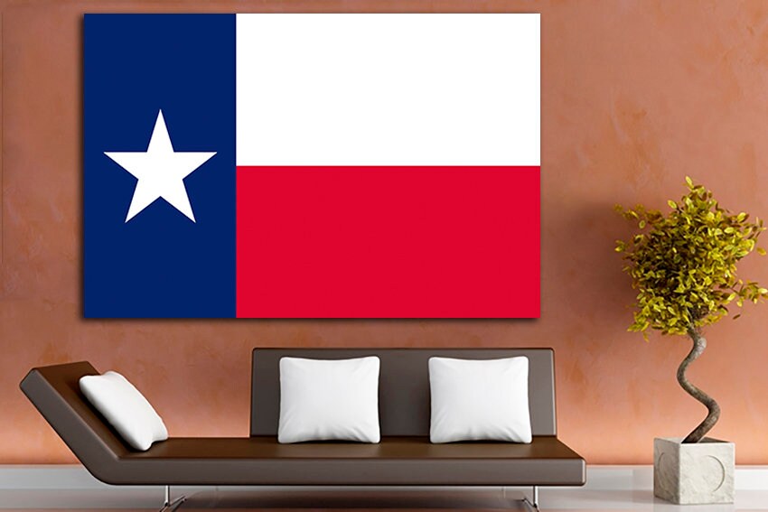 Texas state Art decor Texas flag Texas flag art Texas flag decor Texas flag print Texas flag canvas Flag home decor Lone Star State flag Art