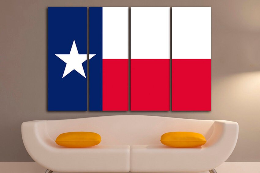 Texas state Art decor Texas flag Texas flag art Texas flag decor Texas flag print Texas flag canvas Flag home decor Lone Star State flag Art