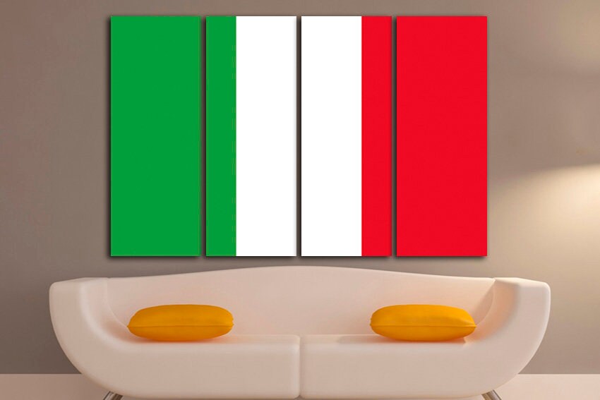 Italy flag Print on canvas Europe Italy flag art Italy flag photo Italy flag canvas Italy flag print Print decor Flag countries Wall decor