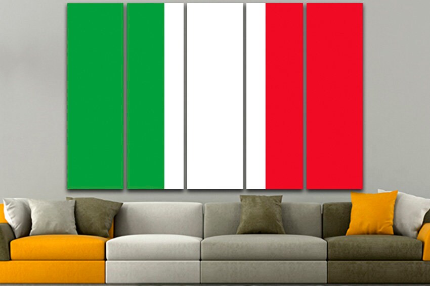Italy flag Print on canvas Europe Italy flag art Italy flag photo Italy flag canvas Italy flag print Print decor Flag countries Wall decor