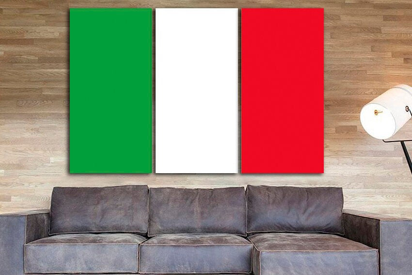 Italy flag Print on canvas Europe Italy flag art Italy flag photo Italy flag canvas Italy flag print Print decor Flag countries Wall decor