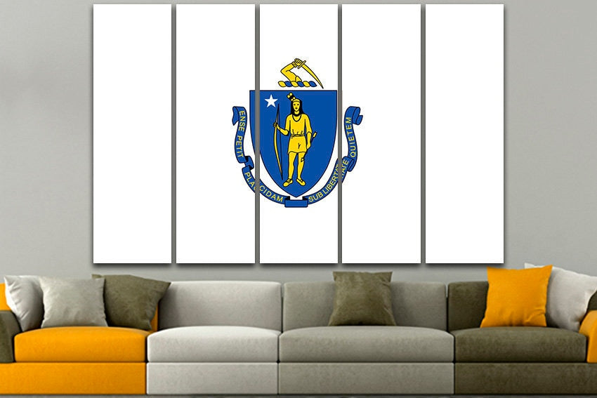Massachusetts state Print on canvas Massachusetts art Massachusetts photo Massachusetts canvas Massachusetts print Massachusetts flag Photo