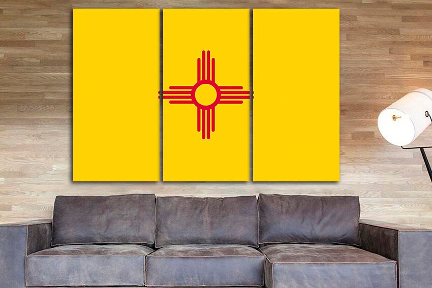New Mexico state Flag print New Mexico flag art New Mexico photo New Mexico flag New Mexico print Land Enchantment flag Poster print Picture