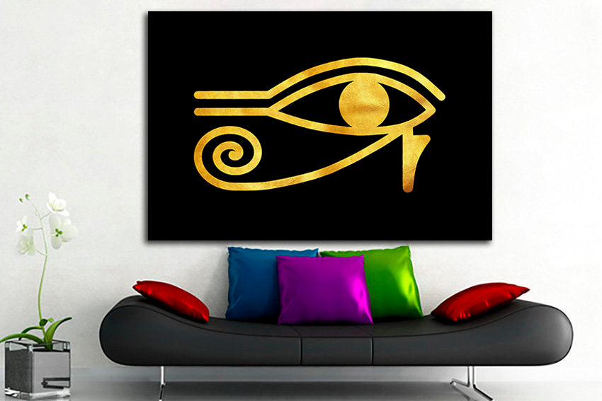 Eye of horus art works Egyptian canvas Eye of Ra Seeing Ready to hang
