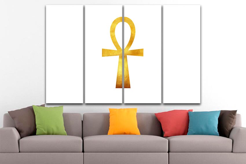 Egypt ankh canvas Gods of Egypt Ankh wall art Symbol of Life Egyptian symbol art works Historical print