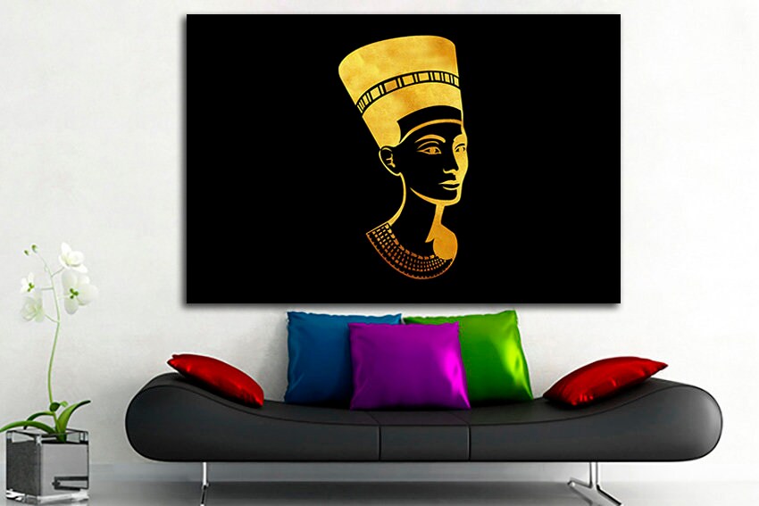 Pharaoh art works Egypt canvas Africa wall décor Ethnic gift Egyptian photo Pyramid King of egypt