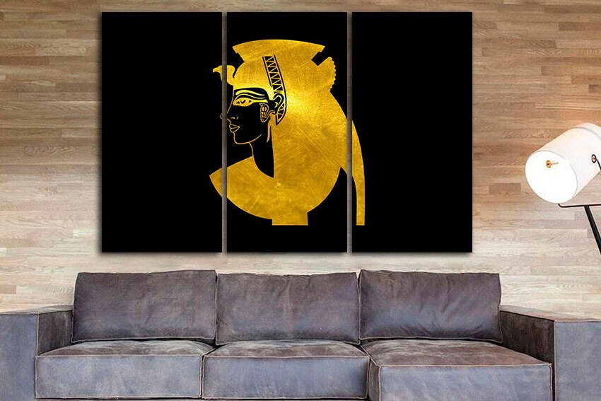 Pharaoh canvas Egypt art works Egypt ethnic décor Africa gift Egyptian Sphynx print
