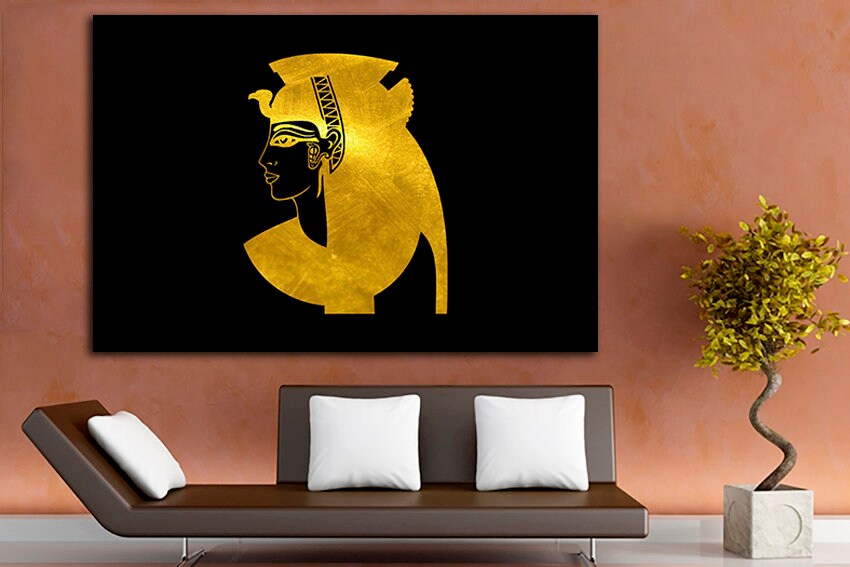 Pharaoh canvas Egypt art works Egypt ethnic décor Africa gift Egyptian Sphynx print