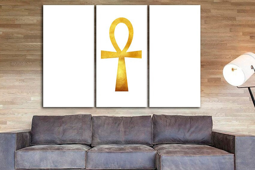 Egypt ankh canvas Gods of Egypt Ankh wall art Symbol of Life Egyptian symbol art works Historical print